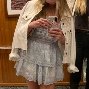 Adorable blue and white dress